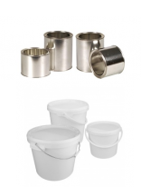 Plechovky, plastové nádoby