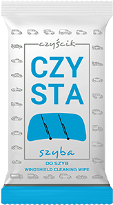 Čistící utěrka na čištění a odmašťování skel auta